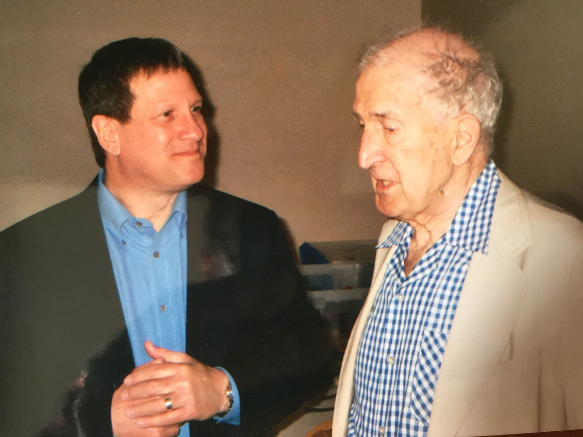 LeeStrobel's tweet photo. Came across this photo of me with famous atheist Antony Flew after he announced he was abandoning his atheism. He told me one reason for his decision was “the integrated complexity of the biological world.” https://t.co/V9tj11XCHA