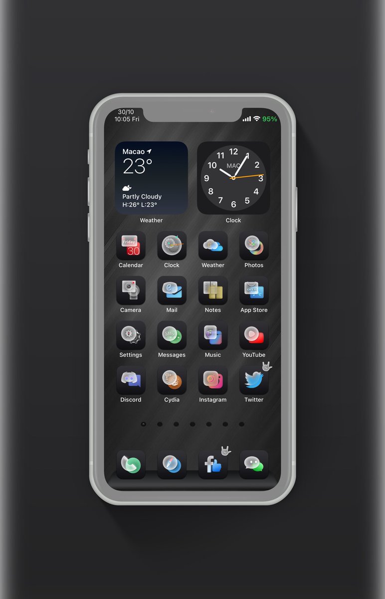 kyawthihaphyo's tweet photo. For tonight with my B.Lur theme on iOS 14.1 Jb
#perfecttimexs by HuChundong
#DigitalBattery13 by Asterix
#Snowboard @SparkDev_
#SM_pro @screenshot_pro
Thanks all creators ๐๐ป https://t.co/5oMsvIalTB
