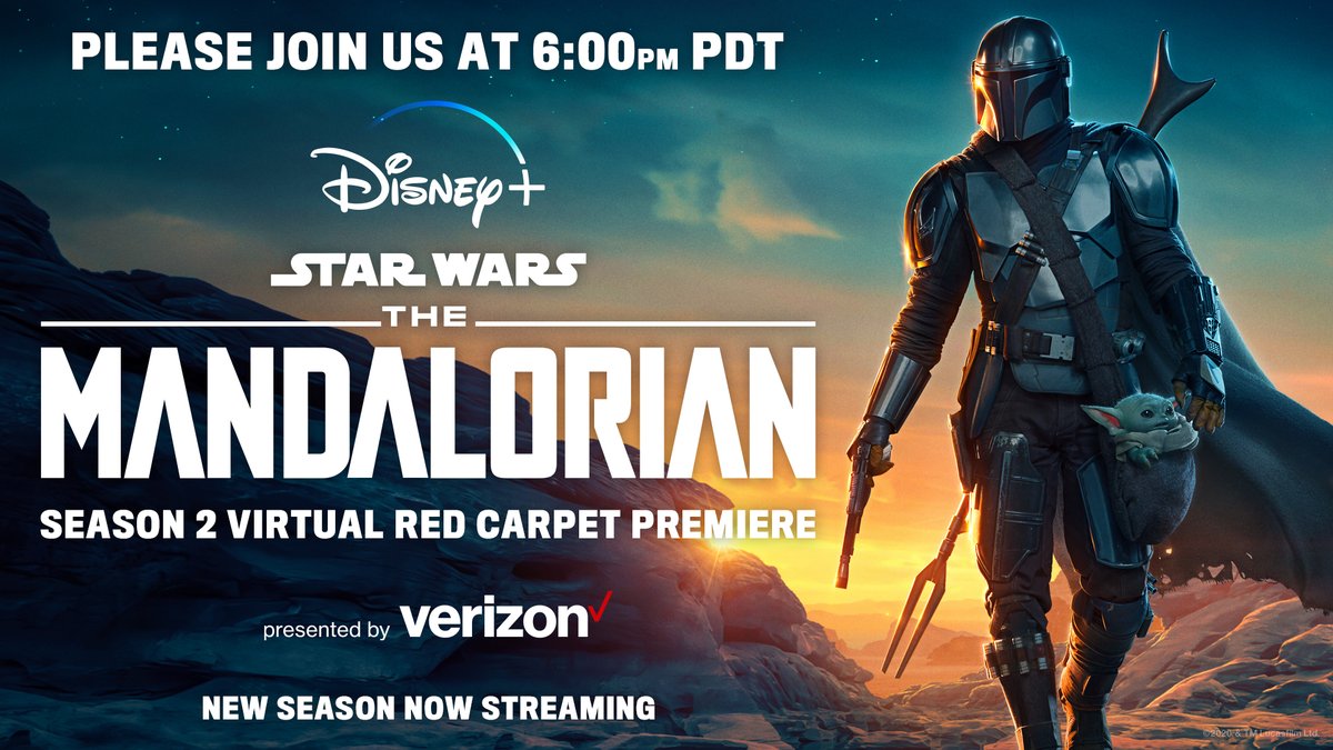 TONIGHT: Whoโs streaming the first episode of #TheMandalorian Season 2? ๐โโ๏ธ๐๐ฝโโ๏ธ๐๐ฟโโ๏ธ๐๐ฝโโ๏ธ
Gear up for the quest with #DisneyPlusOnVerizon and comment with what your favorite watch party snack is! ๐ฟ https://t.co/LnkD5hq8Hj