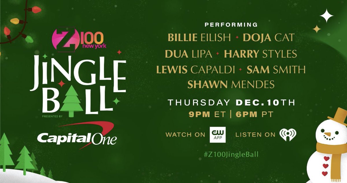 ashlynswonder's tweet photo. @ShawnMendes will be performing at #Z100JingleBall on December 10th at 9pm ET/ 6pm PT https://t.co/R2oVwdZqDR