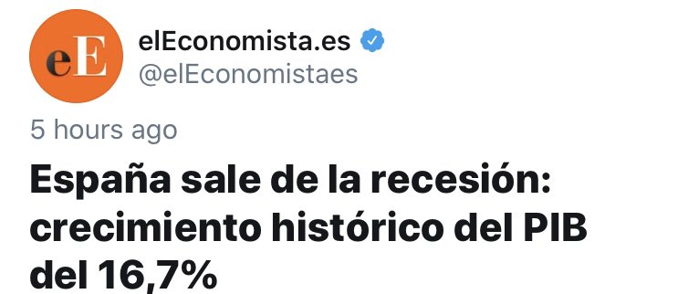 FrankTornen's tweet photo. El PIB crece un 800% los lunes frente al domingo.

Vaya titulares. https://t.co/kbBjXYZPOR
