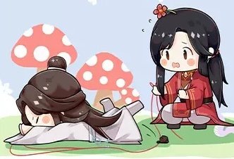 hualianful's tweet photo. poor xie lian 🥺 but this is so freaking adorable.. and the red thread 😢❤ https://t.co/XHOc2KUA6o