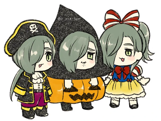 ハロウィンに向けて色めき立つぽて江達 