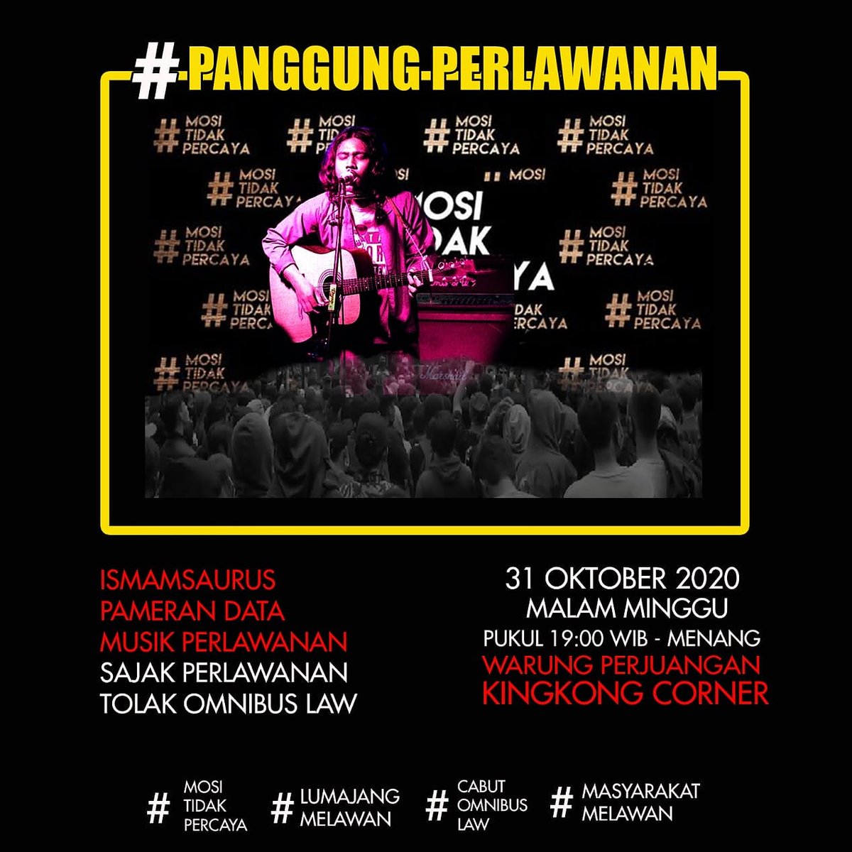 LmjProgresif's tweet photo. #MosiTidakPercaya 
#lumajangmelawan
#TolakOmnibusLaw 
#tolakuuciptakerja https://t.co/qTstOXyUBD