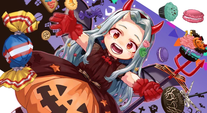 ヒロアカ ラクガキ
ハロウィン
こあくまエリちゃん

#ヒロアカ 
#僕のヒーローアカデミア 
#heroaca_a 
#エリちゃん 
#ハロウィン 
#ハロウィン2020 
