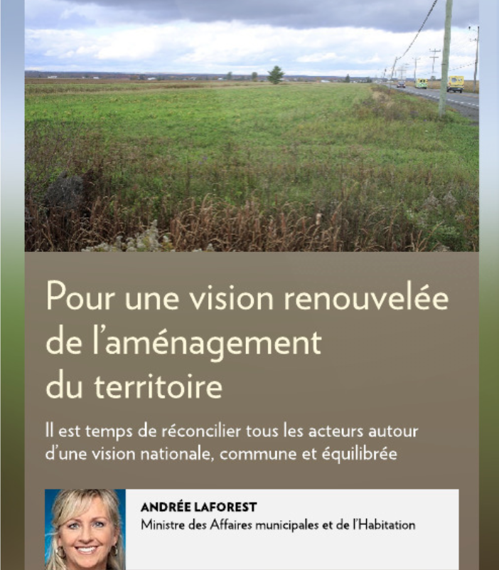 AllianceARIANE's tweet photo. Nous prenons acte avec beaucoup d'intérêt de la volonté de la ministre @AndreeLaforest de doter la Québec d'une vision nationale en matière d'aménagement «digne du 21 siècle». Nous participerons à cette grande conversation avec enthousiasme. #PNAT 🔗https://t.co/5cvV3wu44Y https://t.co/blXYXNFpm2
