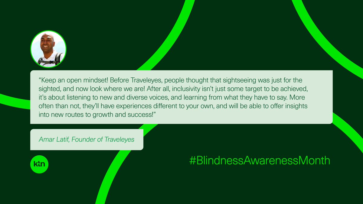 'Everyone, if they live long enough, will experience at least one eye condition in their lifetime” - @WHO For #blindnessawarenessmonth, we profiled @TraveleyesLtd, an award-winning international tour operator for people who are blind or partially sighted👉bit.ly/3oG4fkW