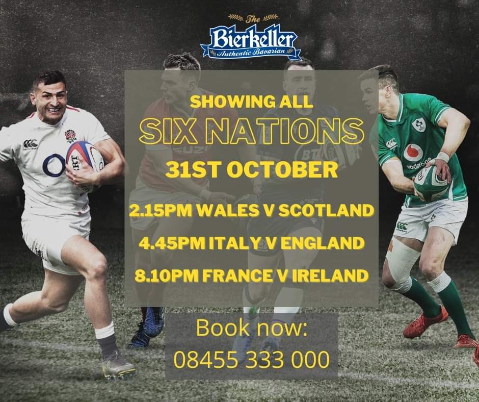BhamShooters's tweet photo. 🏉 🏉 🏉 

WOW what a weekend of sport...

JOIN us this Halloween 🎃 

Drop us a DM or give us a call

📲:08455 333 000

#sixnations #sport #halloween #spooky #whatson https://t.co/tN00mZrb3E