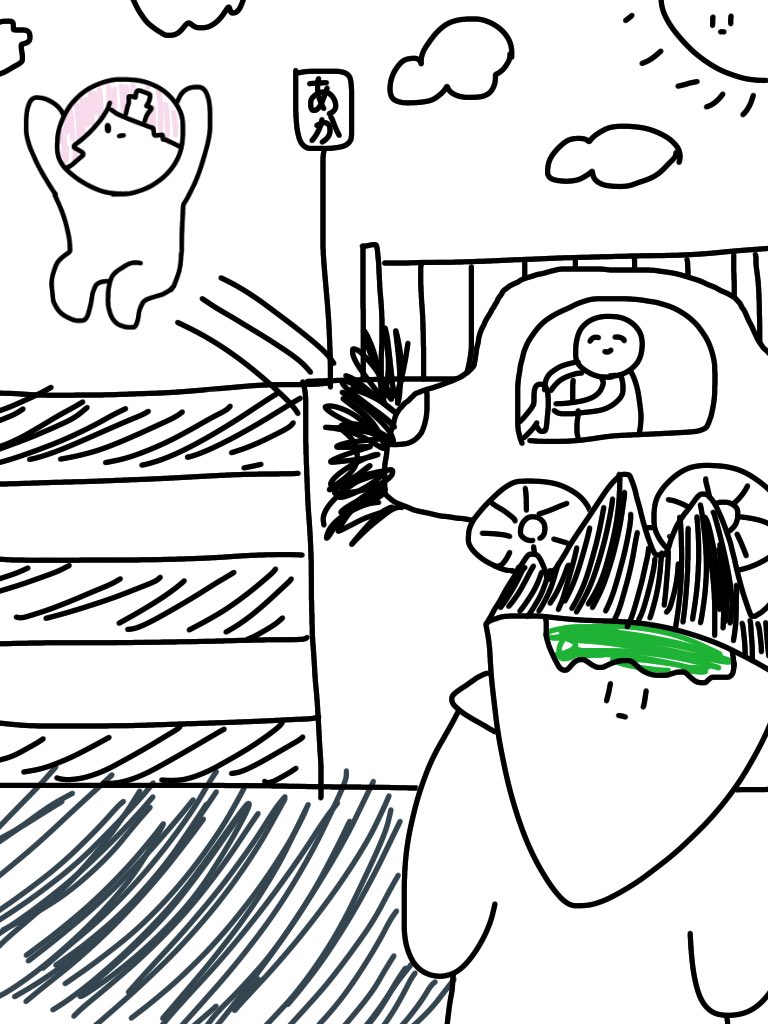 #リプきたセリフで一コマ描く

「赤信号がどういう意味か知ってっか?」 