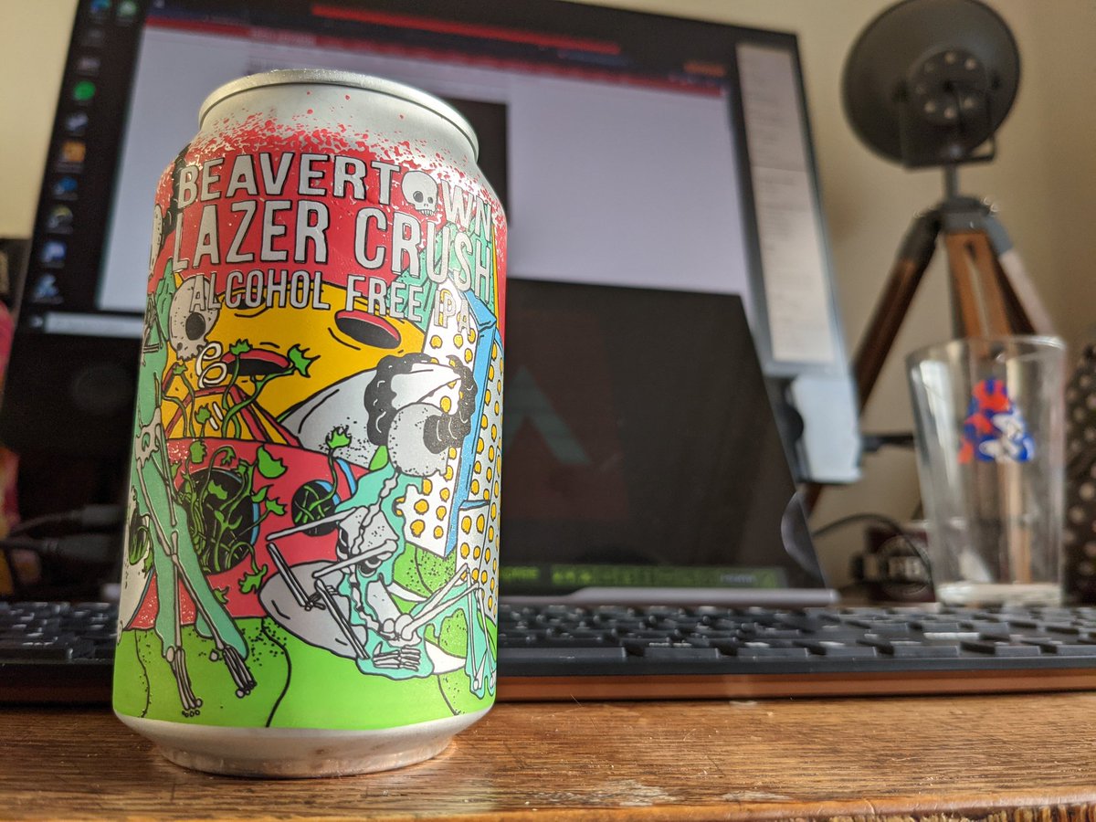 mrcjmartin's tweet photo. Friday afternoon #DeskBeer AF style courtesy of @BeavertownBeer (thanks @GeorgiaGallant) 🍻

Really fruity and clean - and no lactose! Instead, a new kind of yeast that fully ferments to only 0.3%! https://t.co/kHZcO2snBF