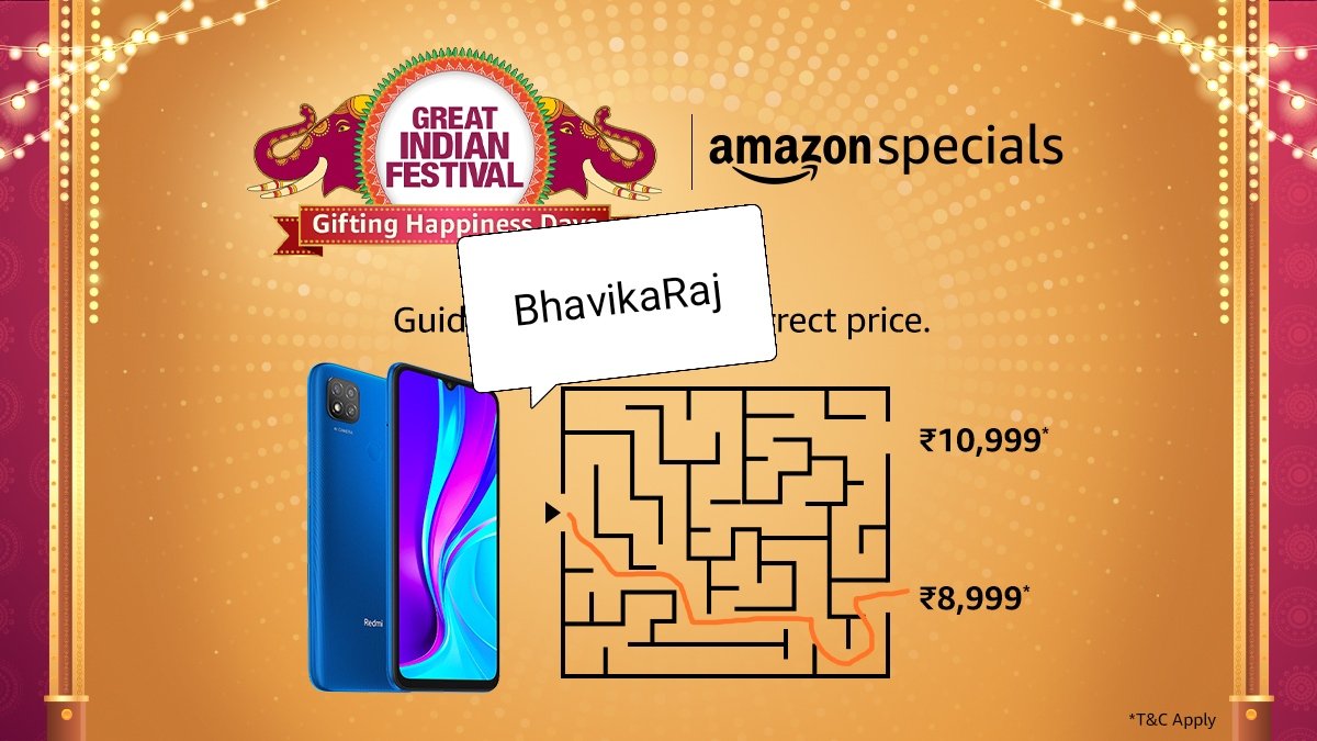 BhavikaRajaswan's tweet image. ₹ 8,999*

#AmazonSpecialsRedmiNote9
#AmazonGreatIndianFestival
@amazonIN

@khushboo_khetan  
@Aditimalhotra86
@vishal_vadoliya
@surajsahu32
@khemka_nidhi