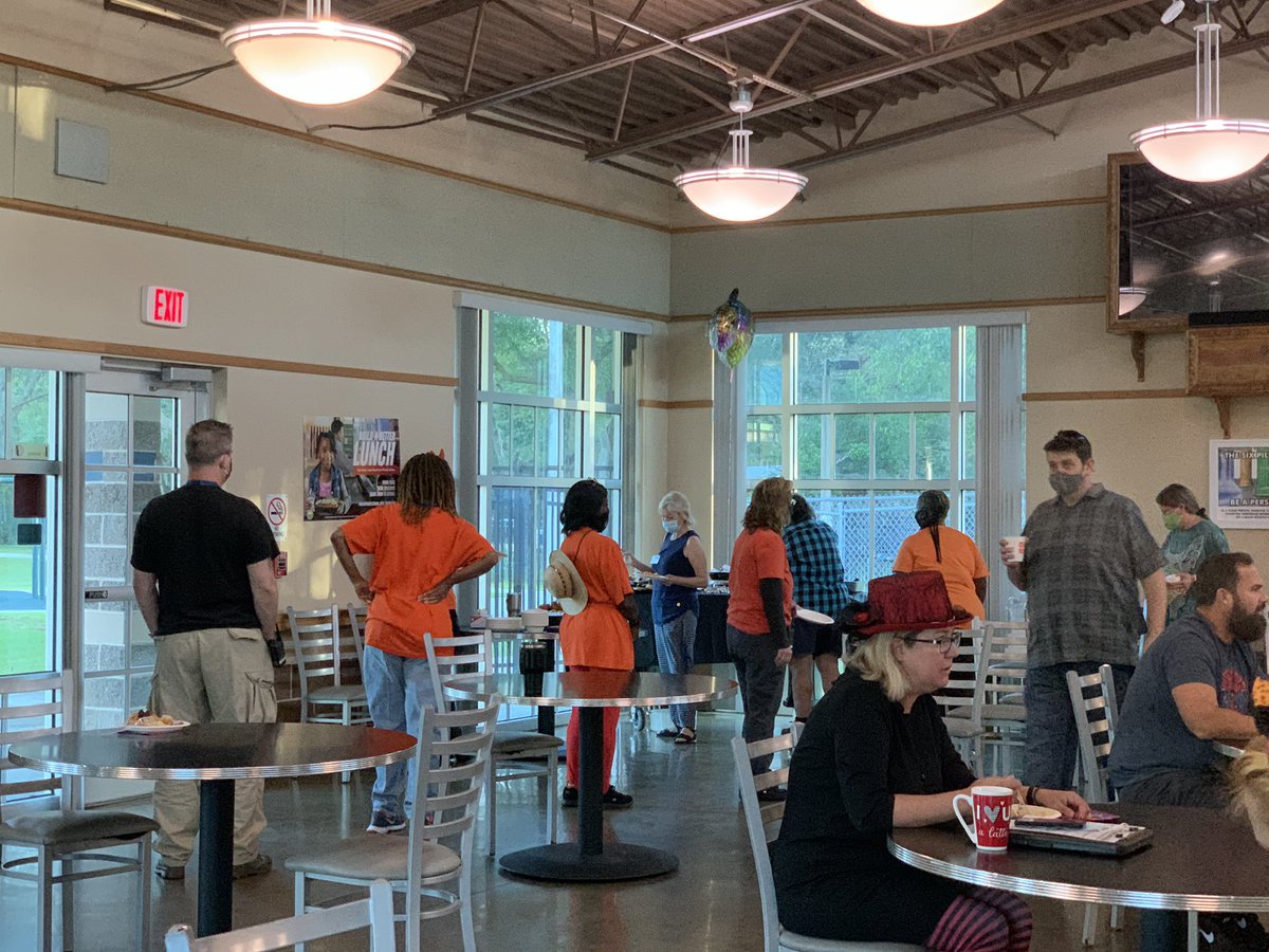 HCPS_dthomas's tweet photo. Leadership Team hosted a fabulous Halloween Breakfast “Boo”ffet! Social distancing and spaced seating observed to keep safe but celebrate each other 👍🎃👌 #keephealthy #happyhalloween #dtrocks https://t.co/CNGUx33PJw