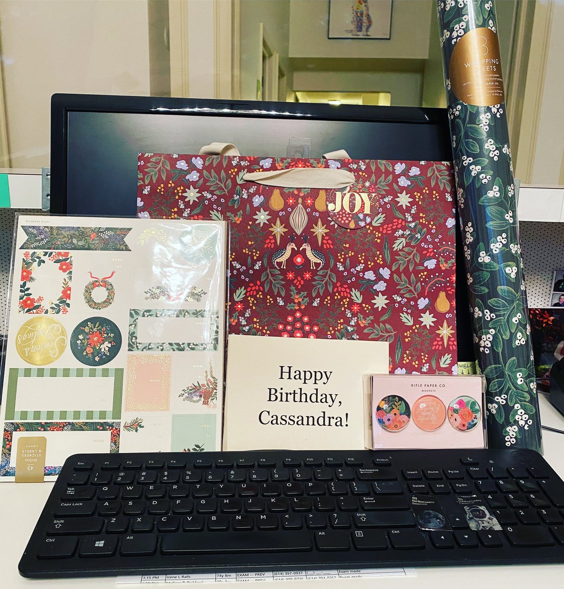 JVP_Jones's tweet photo. Happy Birthday, Cassandra! Excited to use these holiday goodies from @RiflePaperCo. Have a great Halloween weekend, everybody! https://t.co/VI07hjZFDF