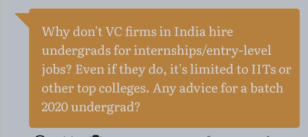 It's mostly a bias, but VC firms hardly have any internal work that doesn't involve interacting with outside parties (usually founders). Undergrad interns may not have the maturity to deal with founders,which is important because each interaction affects our reputation.That's why