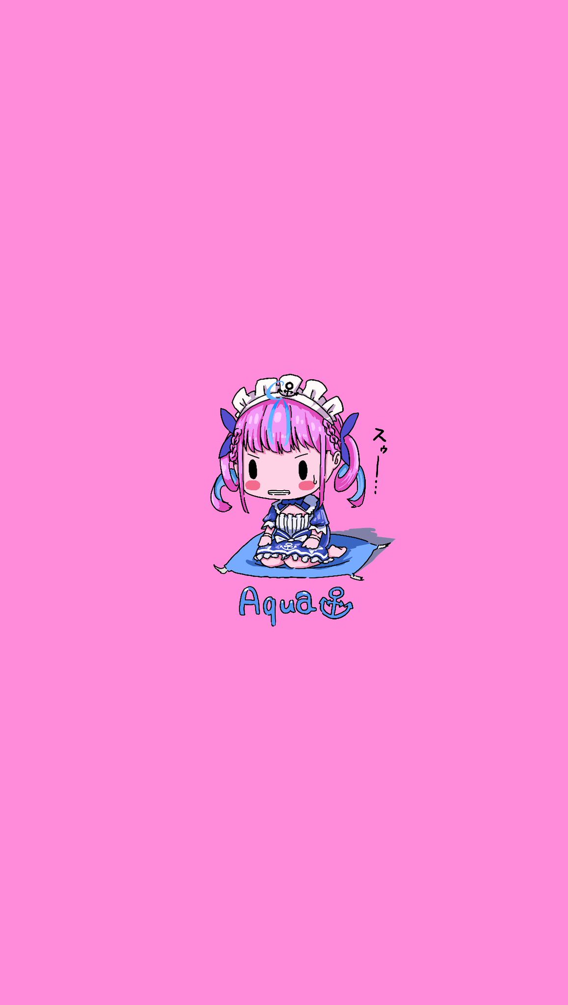 Daiushi スマホの壁紙用で描いた 湊あくあさん あくあーと Daiushi スマホの壁紙用で描いた 湊あくあさん あくあーと