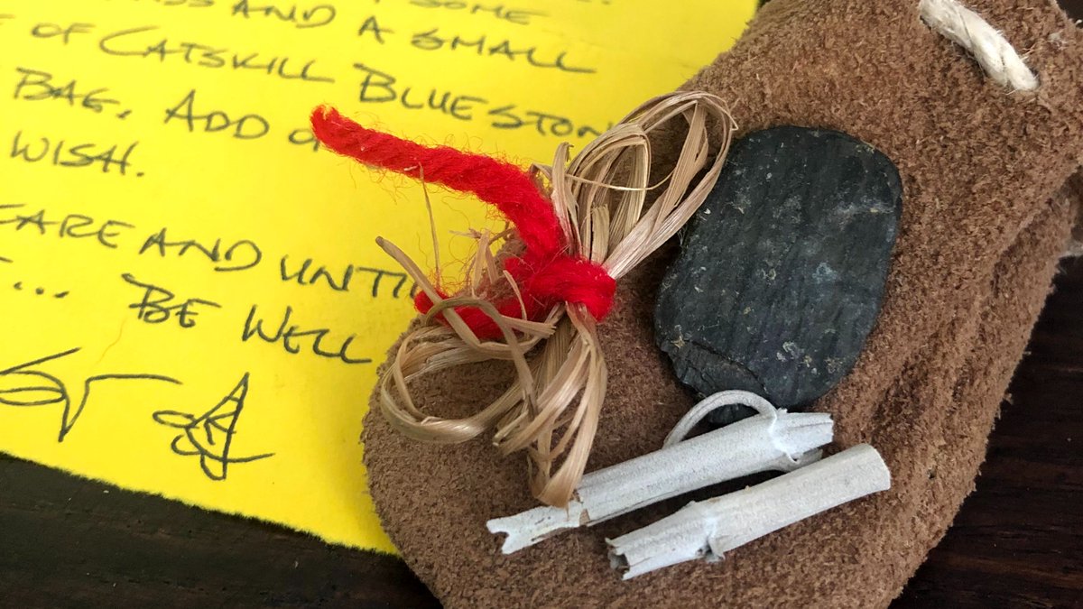 nynjtc's tweet image. #TrailMagic We learned from our Catskill Lean-to Chair there used to be witch doctors who lived in the notches surrounding the Devil’s Path. Since it was believed that the Devil inhabited this area, these witch doctors would sell charms to protect the folks traveling through.