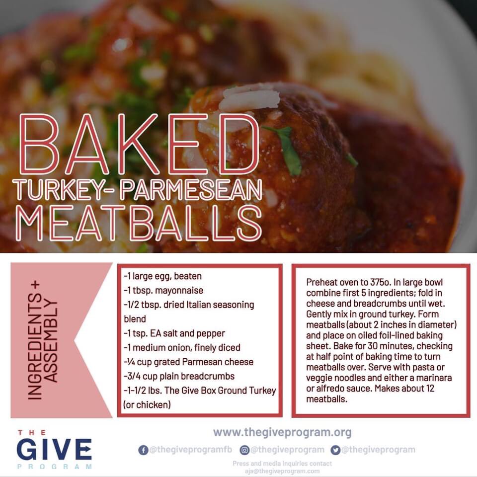 give_program's tweet photo. Our healthy take on a classic recipe to whip up on a chilly autumn weekend afternoon!⁠ PERFECT for:⁠ 👨‍👩‍👦Family-style dinner⁠ 🏈Sunday Gameday ⁠⏲️Meal prepping for a busy week ahead⁠. GiveBox Ground Turkey in our POULTRY and our LAND &amp; SEA boxes!: https://t.co/2FUqRFfjQz https://t.co/k1lKYxGC4b