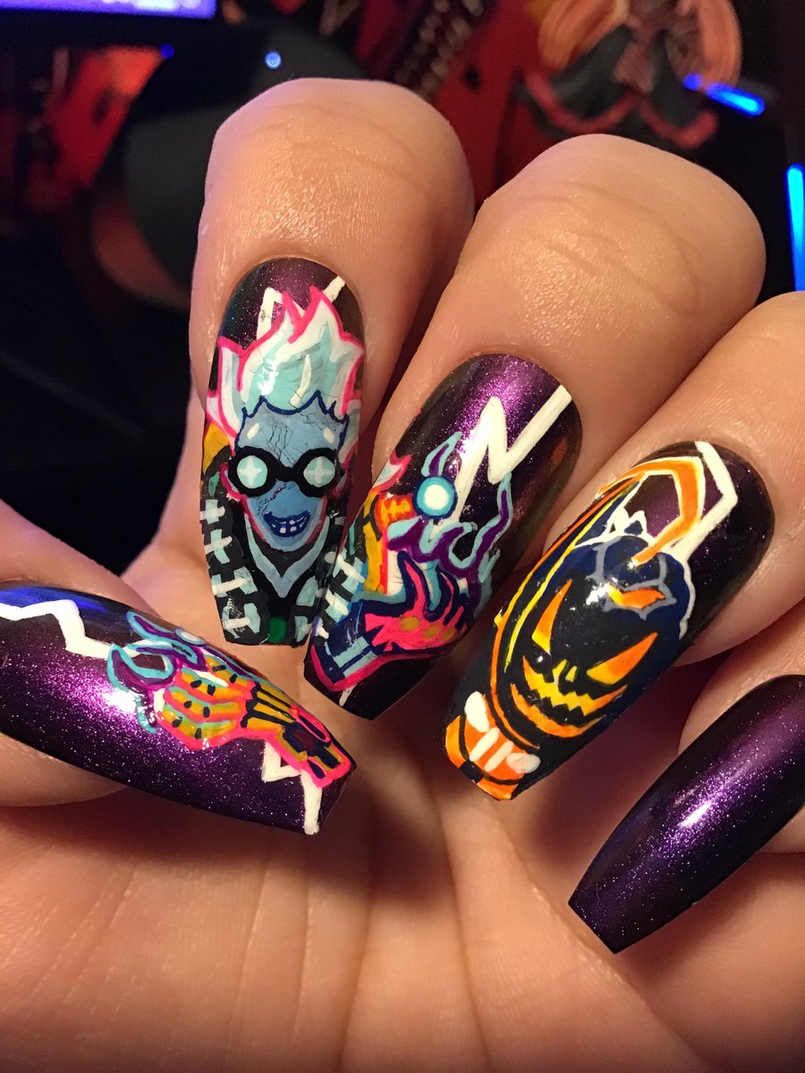 OWFire's tweet photo. Special nails art by /u/missxmurder-x on Reddit! https://t.co/mpASmmcaTi