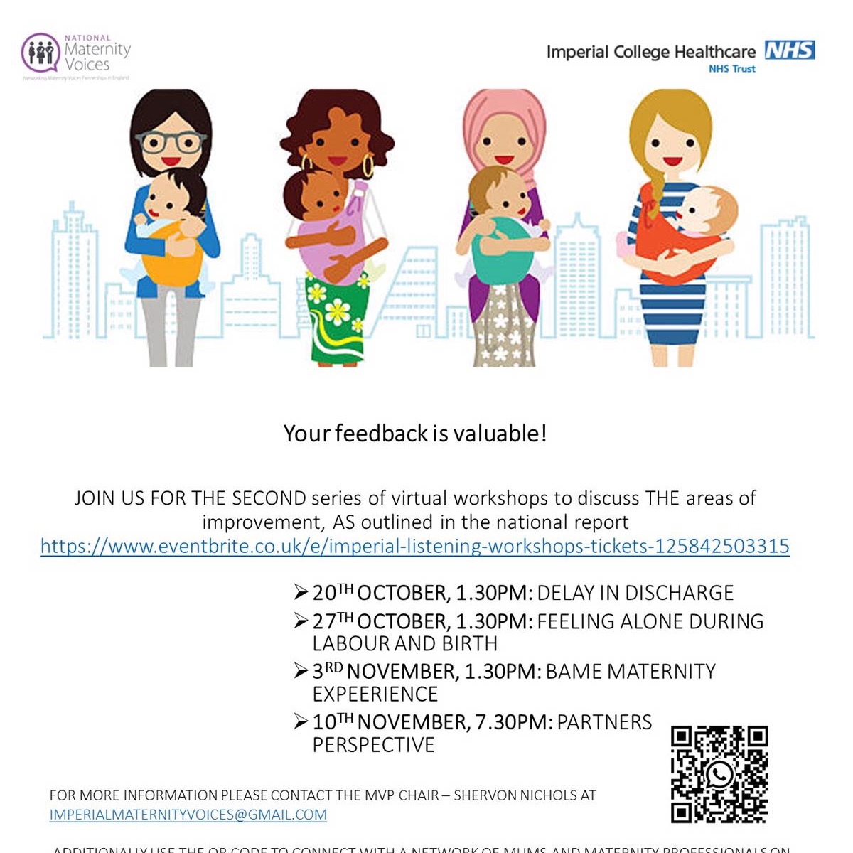 drsabrinadas's tweet photo. We know that mums and babies of non-white #BAME ethnicity have worst outcomes when compared to white counterparts. #wickedproblem Calling mums and dads @MvpImperial @ImperialNHS anybody who identifies as #BAME... please join our listening event Tuesday 3rd Nov (link below) https://t.co/fwh0MZvWjj