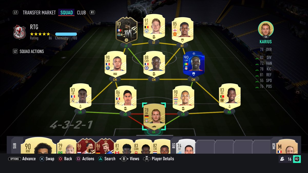 Das Team für die dritte WL steht. Karius ist zurück, wird aber voraussichtlich im Laufe der WL von Lloris ersetzt.