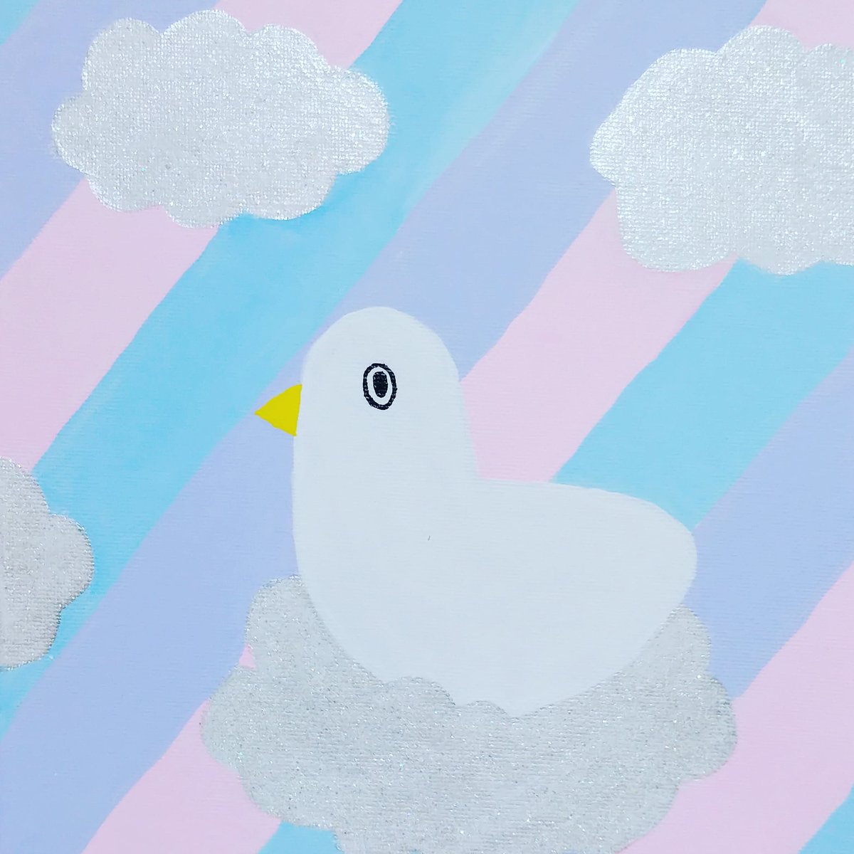 サヨ 白くゆるく旅をしています ゆめかわいい 鳥 絵 イラスト サヨ 白くゆるく旅をしています ゆめかわいい 鳥 絵 イラスト