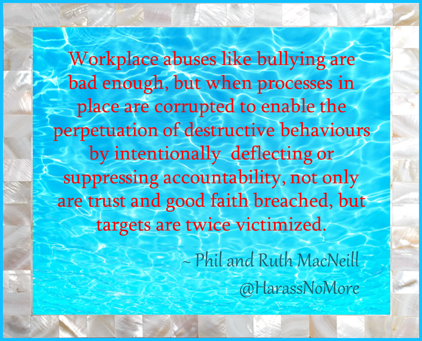 HarassNoMore's tweet photo. Our take on: #workplace #bullying #corruptprocesses https://t.co/aEIVZ0nLoB