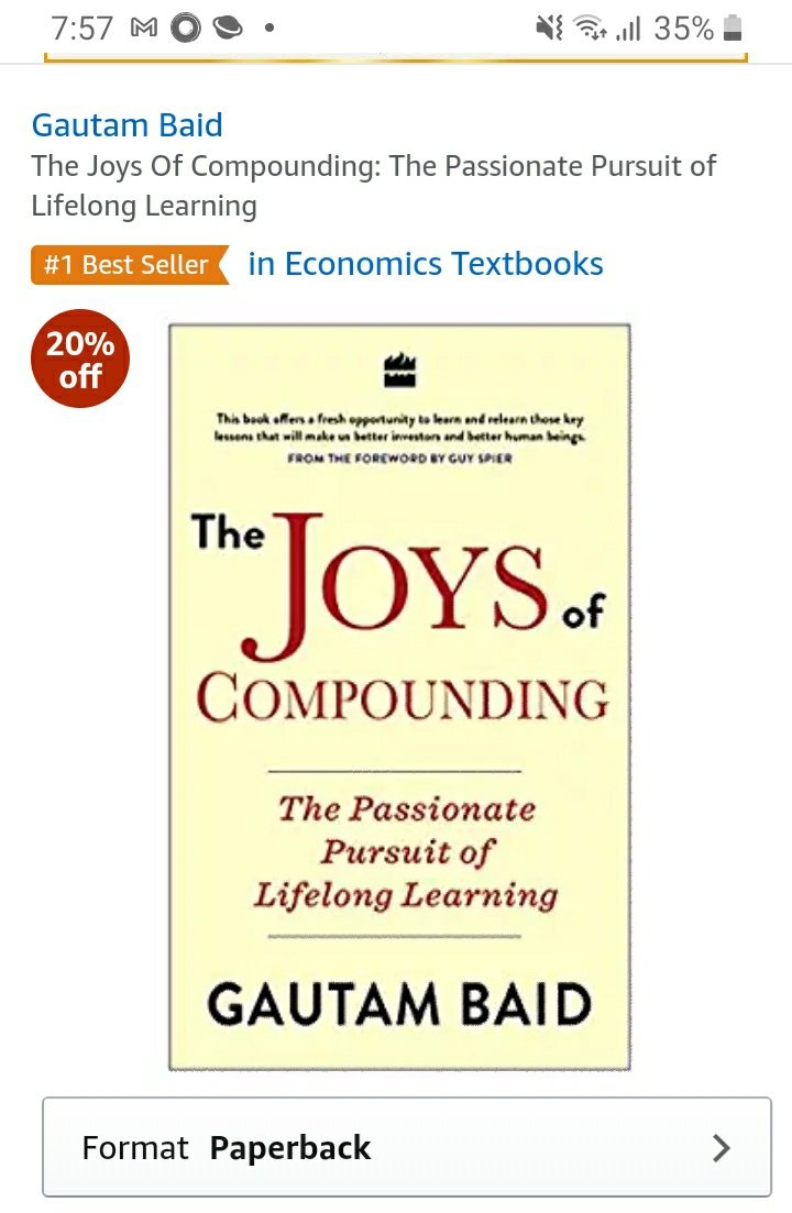 OUR LATEST #bestseller #TheJoysofCompounding @Gautam_Baid @HCIBusiness @HarperCollinsIN