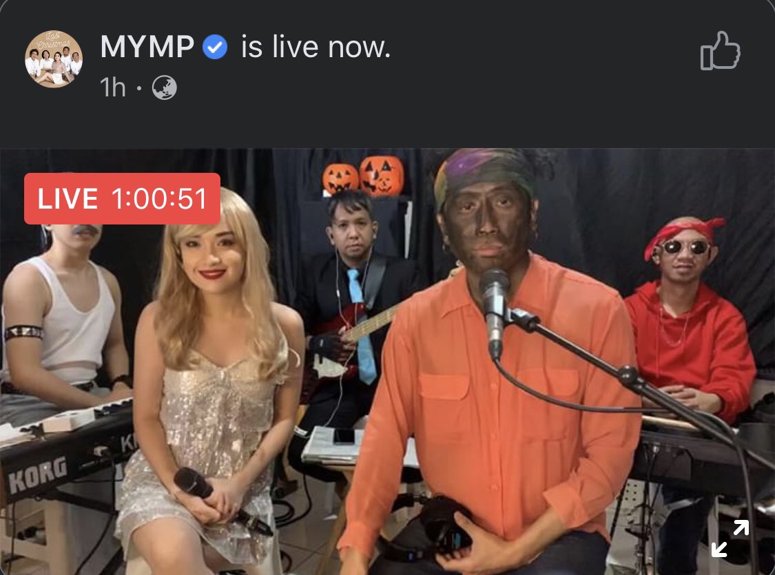 gigiesguerra's tweet photo. NOT MYMP DOING BLACKFACE AND DEFENDING IT WITH #/AllLivesMatter 💀💀💀 https://t.co/Ibld72S0Px