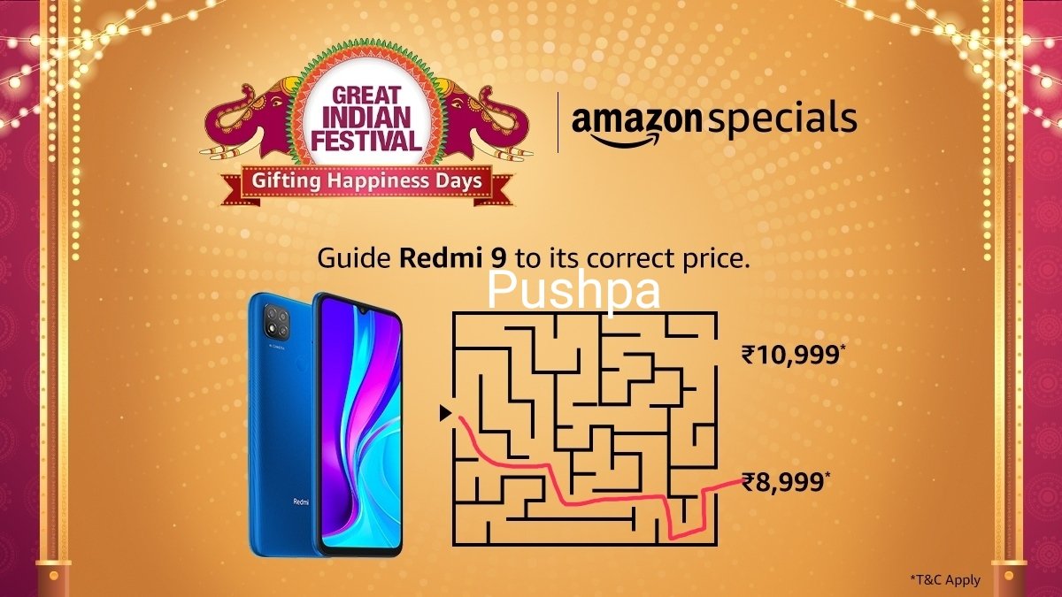AlwaniPushpa's tweet image. ₹ 8,999*

#AmazonSpecialsRedmiNote9
#AmazonGreatIndianFestival
@amazonIN