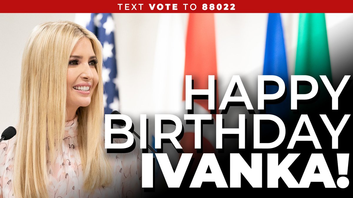 TeamTrump's tweet photo. Happy birthday to @IvankaTrump! https://t.co/05VA7Wh5zS