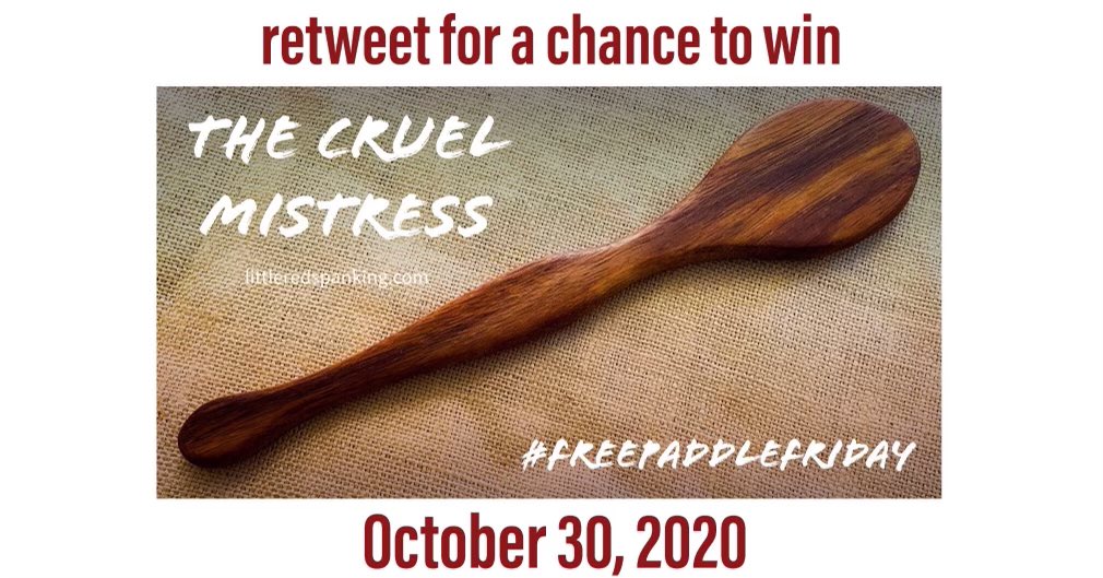RedSpanking's tweet photo. Last chance to enter! #freepaddlefriday ends tonight!

Don’t like your odds or just need a distraction to get you through today? Come see our full line of disciplinary devices and sensual impact tools - 

https://t.co/B5FoT7pgXn https://t.co/oT56UH3EY2