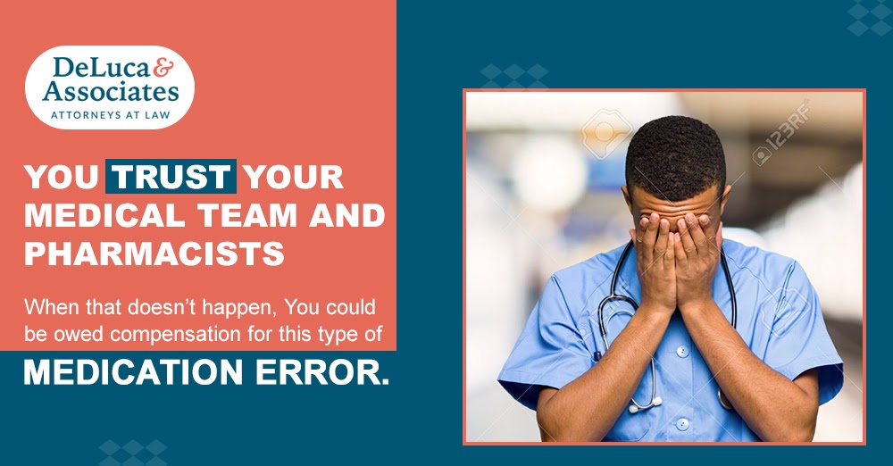 DeLucaandAssoc's tweet image. You trust your medical team and pharmacists to give you the proper #Medication to manage your medical issues. When that doesn’t happen, it can cause a lot of problems. The good news is you could be owed compensation for this type of #MedicationError. bit.ly/2FKtqAX