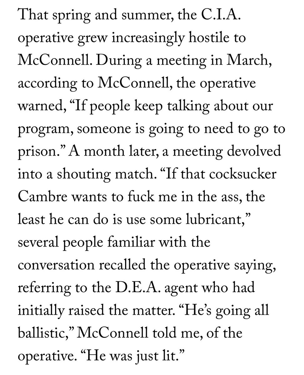 As the DOJ lawyer, Mark McConnell, raised his concerns to superiors, he faced what six officials said was a retaliation campaign by CIA leadership. Intelligence officials were furious.