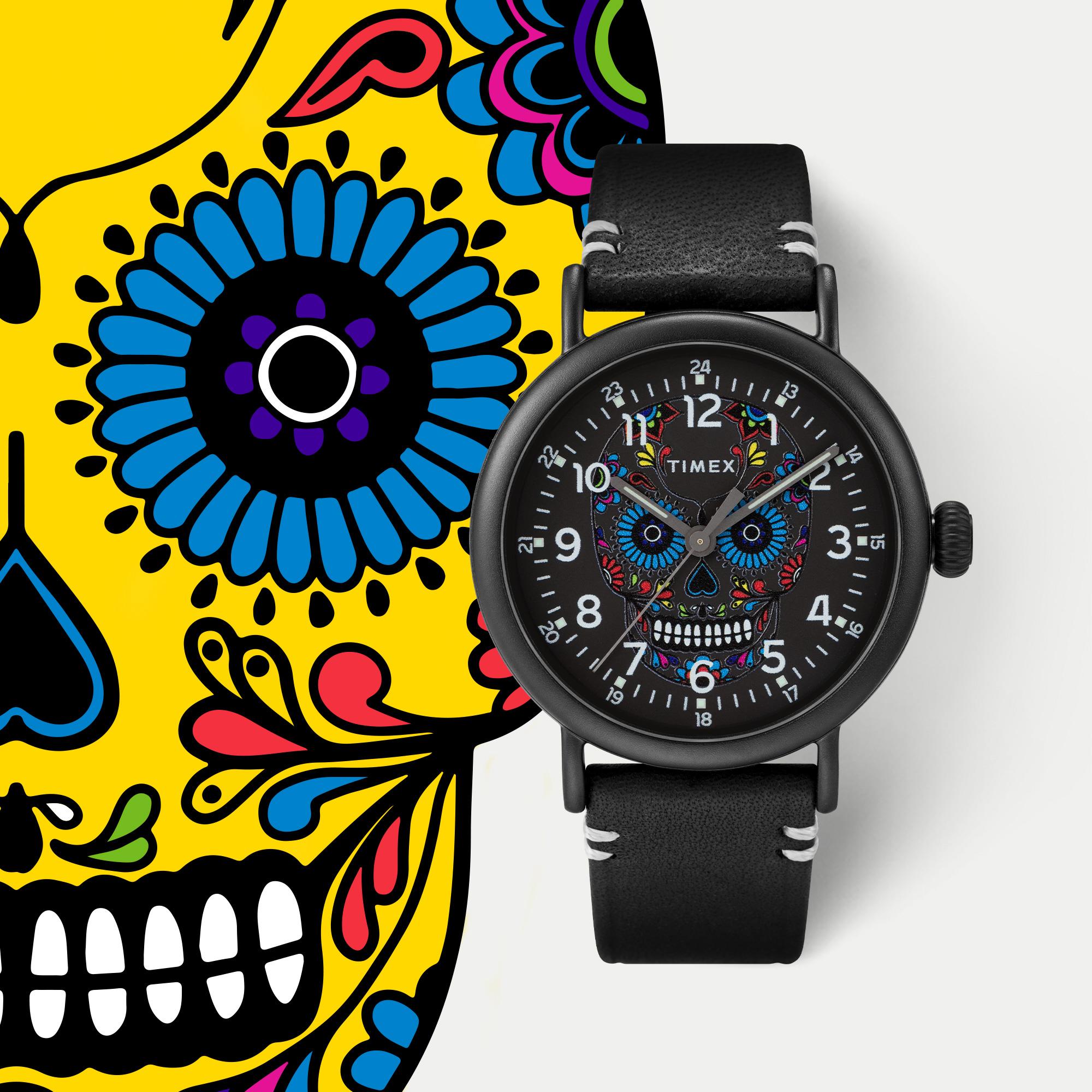 Timex on X Get ready to treasure and celebrate life on Dia de los Muertos. Now available on https t B0oFwOkNpM. Timex Standard Dia de los Muertos timex wedontstop diadelosmuertos dayofthedead https...