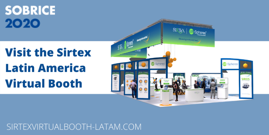 SirtexMedical's tweet photo. Thank you for joining us at #SOBRICE2020. Visit the new #LATAMSirtexVirtualBooth to learn more about #FLEXdose, SIRT with SIR-Spheres® and #INSYTE with @mim Software. https://t.co/Ojmvh03Ouj Find important global access info in bio. https://t.co/WlzGvtAQOT