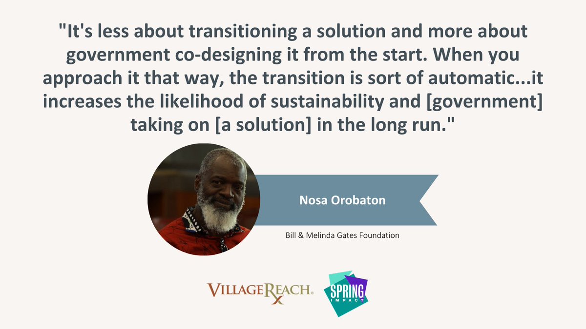 VillageReach's tweet photo. The journey to scaling solutions always requires government partnerships. Learn more from a new tool. #JourneytoScale @SpringImpact @nosaorobaton @gatesfoundation https://t.co/sjm8dA4gbL