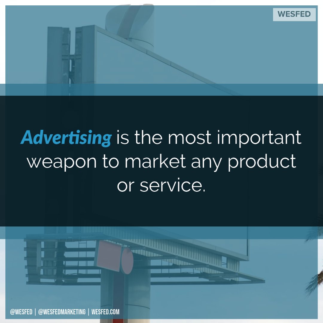 wesfed's tweet photo. Are you having doubts about whether or not advertising benefits your business?

Here are some of the reasons as to why advertising is important to small businesses. 

Read more at https://t.co/R4XcPE4Fcm
.
.
PPCtips #smallbusinesstip #onlinemarketing #wesfed #clarksvilletn https://t.co/BtnOFwQQaN