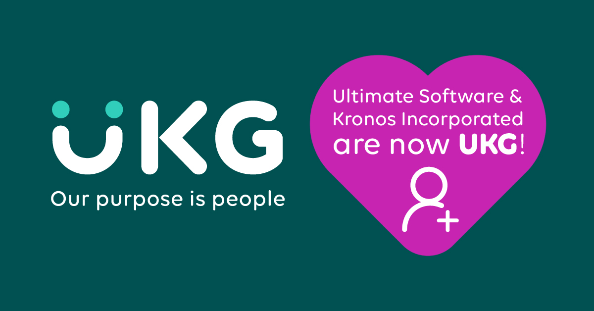 Ultimate Software and Kronos are now UKG! Be sure to follow our new Twitter at @weareukg!