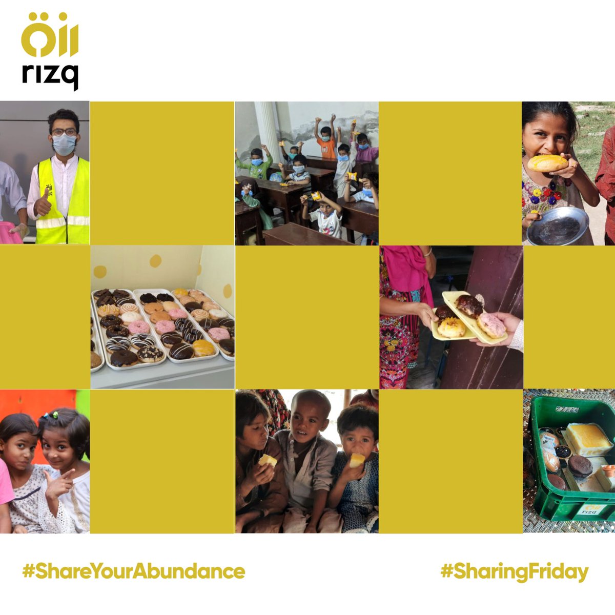 ezza_hameed's tweet photo. Rizq society is here as a platform for the help of Mankind. Support us and be a part of this campaign to end hunger.
#SharingFriday  
#Rizqit 
#Rizqlazer 
#12rabiulawal https://t.co/d8rYjWdvyj