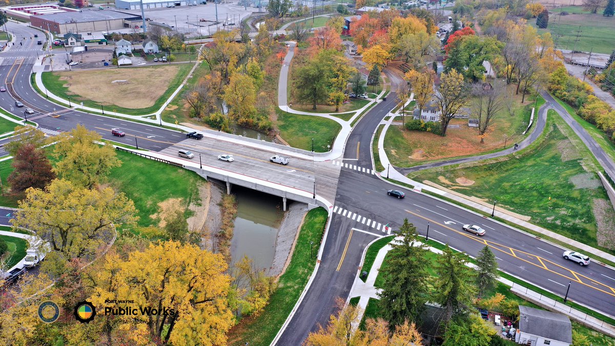 AmericanStrpnt's tweet photo. Yesterday, we celebrated the completion of the State Boulevard realignment project with a ribbon cutting ceremony! We are thankful for the opportunity to be involved on this transformative project for the @CityofFortWayne  community! Learn more here: https://t.co/UCs5x18FpM https://t.co/FNv2LSodxq