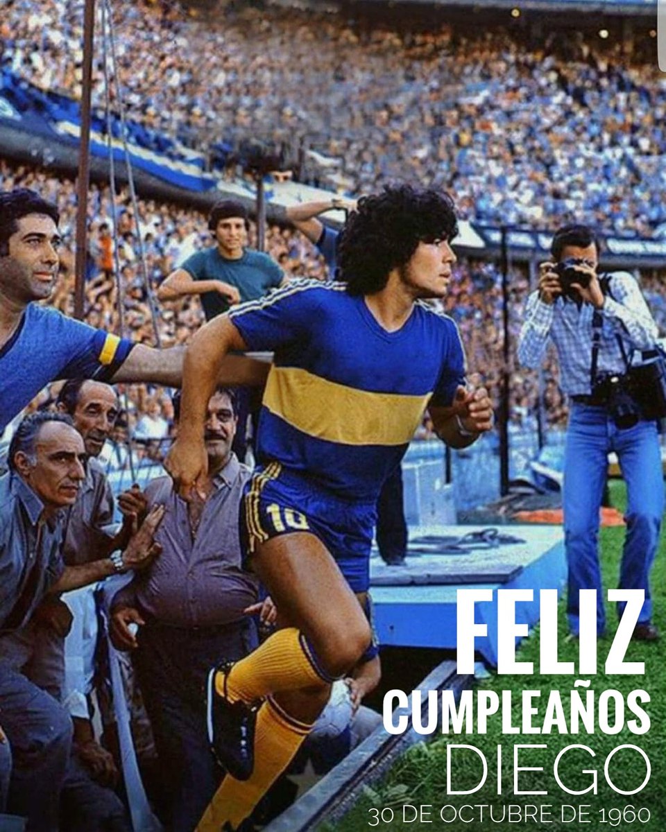 FELICES 60 AÑOS DIEGO
30 de octubre de 1960
Nacía un día como hoy en Lanús, Buenos Aires, Diego Armando Maradona.
El más grande futbolista de la historia e hincha de Boca.
Gracias por tantas alegrías Diego!
#Maradona
#BocaJuniors