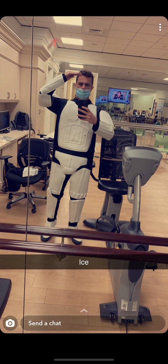 IanRapocock's tweet photo. *BREAKING*

Rumors now circulating around the league that GM Rondeau is a virgin. He has been spotted walking around LETMESEETHEMTDs front office wearing a storm trooper costume. 

Source: “This guy is a virgin” 

More to follow... https://t.co/IpLmnvGtTf