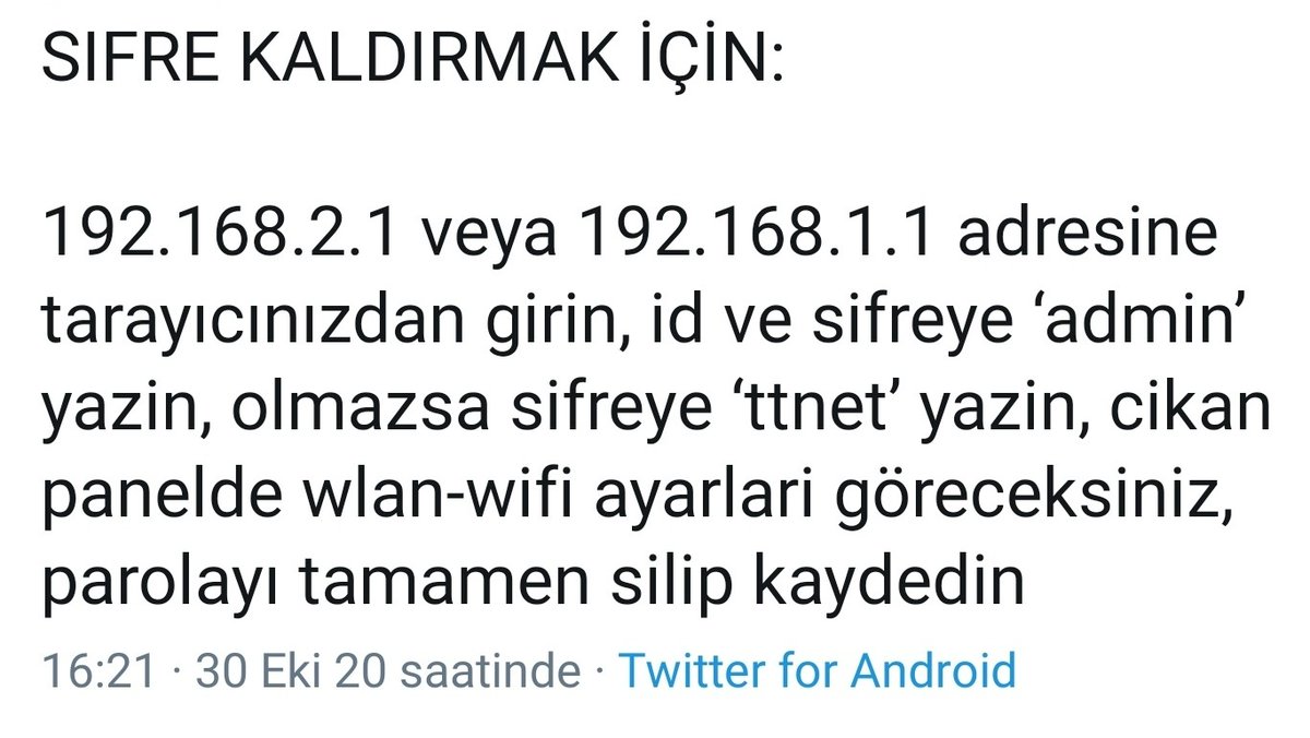 lightsandwe's tweet photo. ‼ WIFI ŞİFRESİNİ KALDIRMA YÖNTEMİ 

#deprem https://t.co/gZSge1Ai15