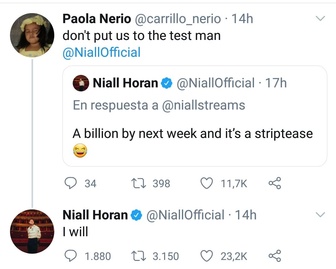 onedirainbow's tweet photo. Gentee!¡ Niall nos puso a prueba😎Que dicen, hacemos que llegue al billón para la semana que viene??🤔💕 #SlowHandsTo1Billion #streamslowhands dalee que se puede 🇦🇷❤ https://t.co/qL9h8iCFQW