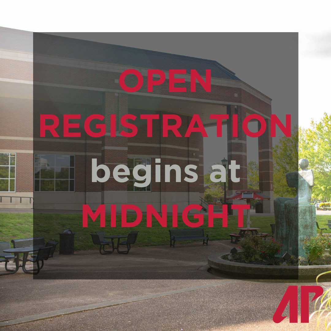 APSUSuccess's tweet photo. Open registration beings TONIGHT at MIDNIGHT! Do not forget to register! #APSUSuccess #GovsGetRegistered https://t.co/F9p0KzPw0D