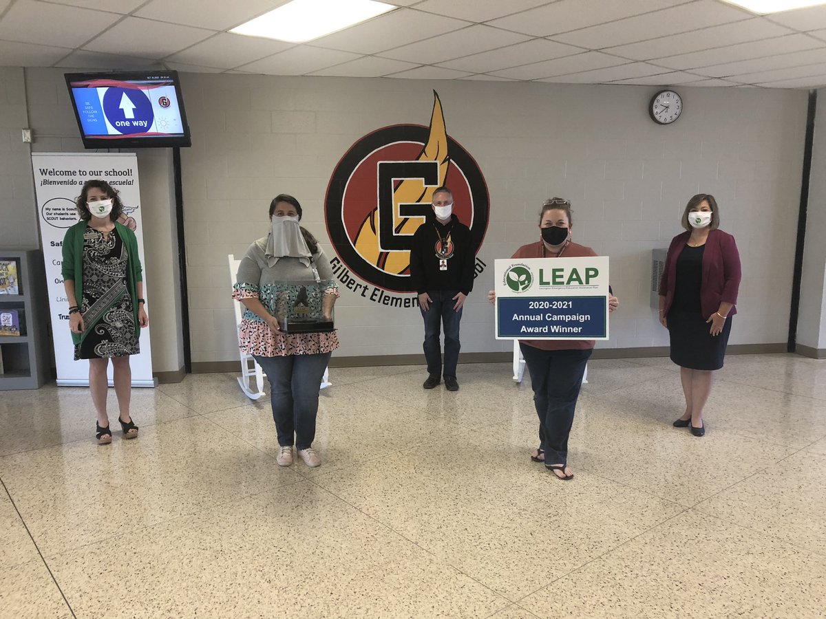 Lex1EdFound's tweet photo. Congrats to Gilbert Elementary for the 3rd place LEAP Campaign winner for elementary schools this year with an 11% increase in employee contributions!
@lexingtonone
@gilbert_elem
@WillHMoody
@GLittle_Lex1
#LEAP2020 https://t.co/WJAqKEQcVd