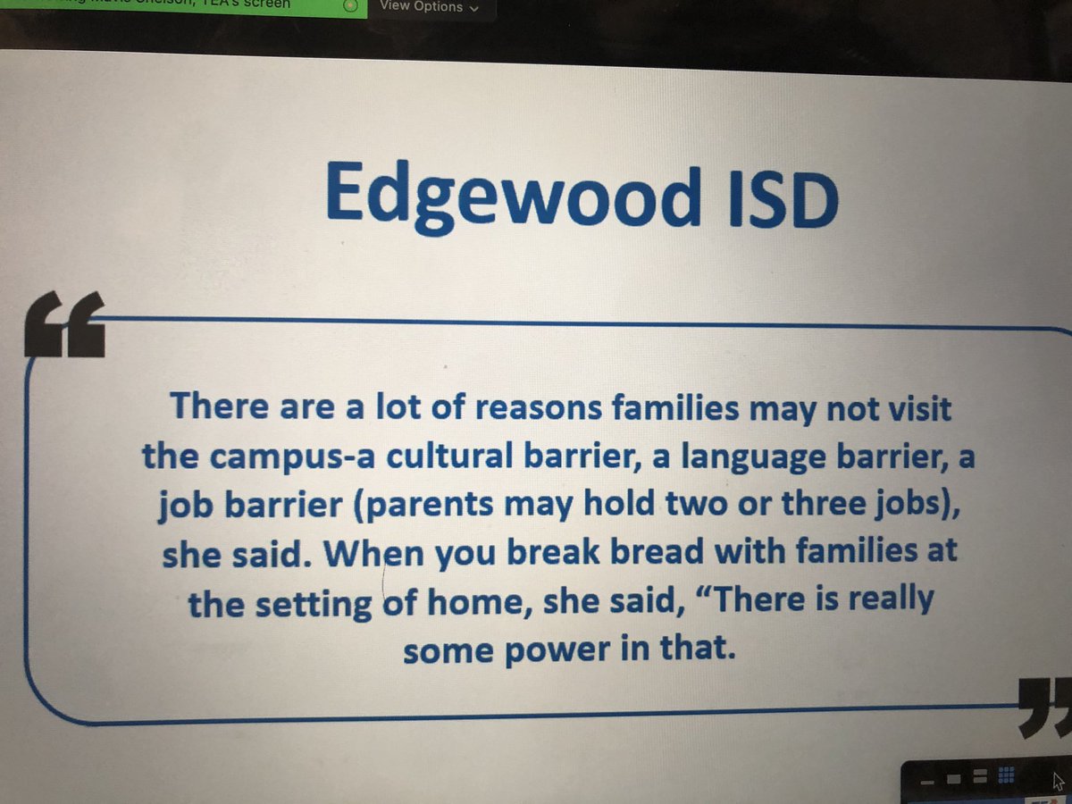 DrAngela_Herron's tweet photo. Learning a ton of information with @DrDEGordon and @mgrape007 about how to ensure equitable engagement opportunities for our parents and diverse learners. Thank you @teainfo for this great training. #RSSP @NIETteach @grandprairieisd https://t.co/d14Epd55Mp