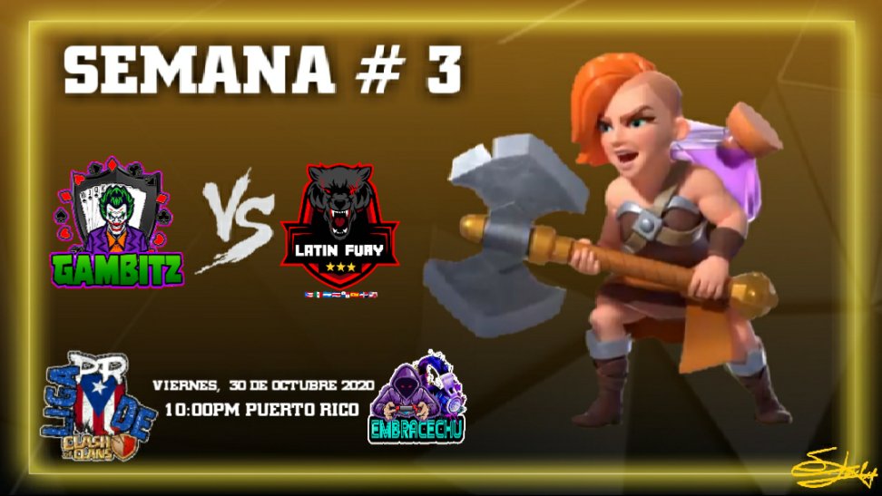 #EstaNoche 

Finaliza la Semana 3 de La liga con Accion en la Division Pekka!

Puerto Rico Clan vs Nuestro Clan En Vivo por FB Live con <a href="/ragnarprcoc/">Ragnar</a> 9PM

Gambitz vs Latin Fury En Vivo por FB Live Con <a href="/EmbraceChu/">Christian Colon</a> 10PM

#clashofclans #competitivo #PR

Artes por: <a href="/SelyLopez6/">Sely Lopez</a>