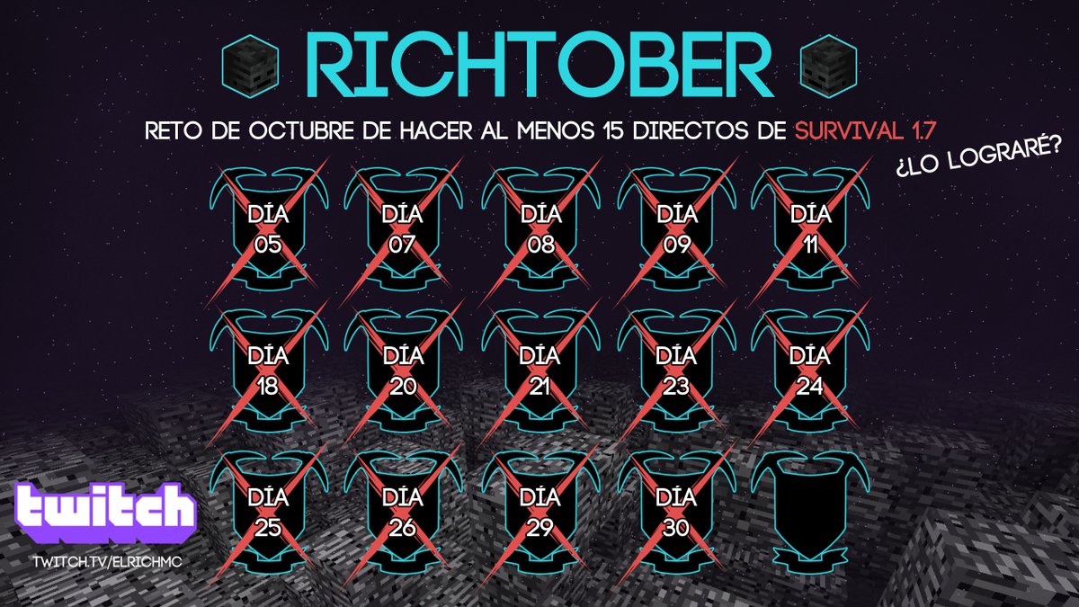 ElRichMC's tweet photo. Just Chatting > Survival > EliteCraft 2

¡LET'S GO! ¿Mañana GG #RichTober?

https://t.co/yYRuWx7zfU https://t.co/ujTs0PXuxe