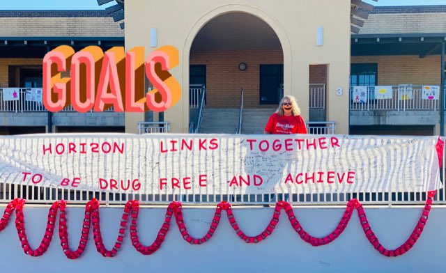 A big shout out to Horizon’s dean Ms. Consider for coordinating Red Ribbon Week! Students completed 100s of “what we can achieve when we are drug free” links. Small group posters replaced our door decorating contest this year &amp; look fantastic! <a href="/HorizonAcadFL/">HorizonMarionOaks</a>  <a href="/theREALDonMaier/">Don Maier</a>